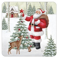 Santa With Tree