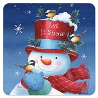 Red Top Hat Snowman