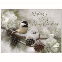 Chickadee in the Pines