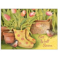 Boots with Tulips