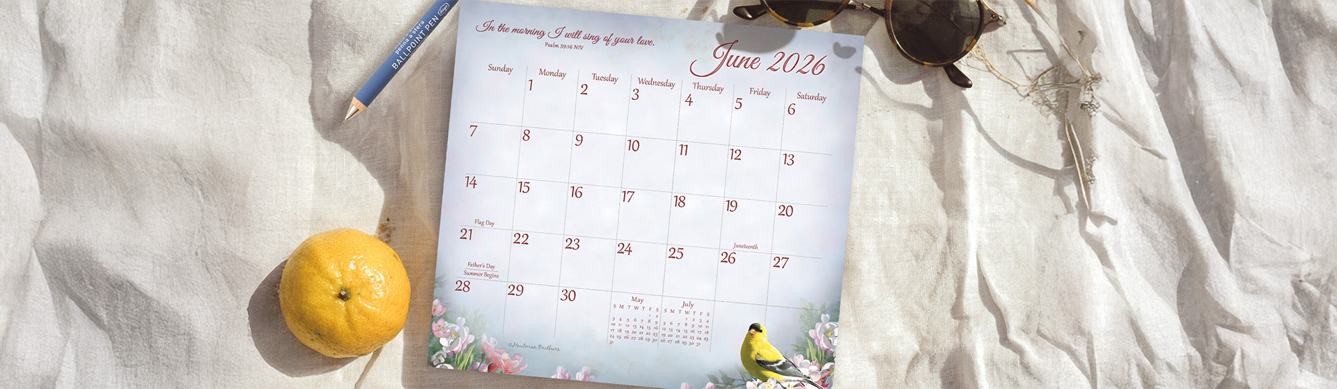 2027 Magnetic Calendar Pads