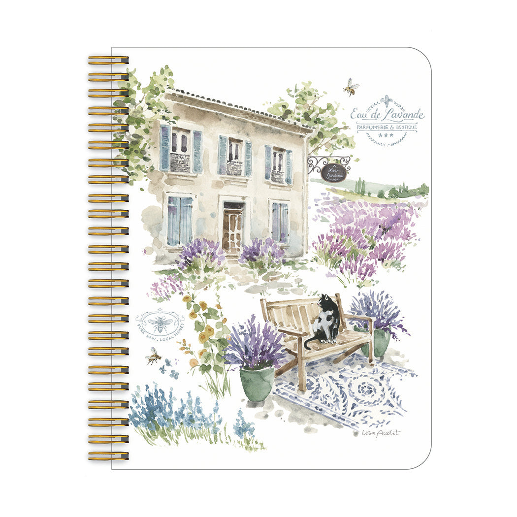 Lavender Field Medium Notebook